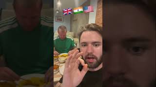 Englishmen eats Indian food with American in Thailand 😂 india indian indianfood shortsindia [upl. by Adnuhsor908]