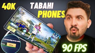 Top 5 Tabahi Gaming Phones for 90Fps amp 60Fps Pubg 🔥  April 2024 [upl. by Okia447]