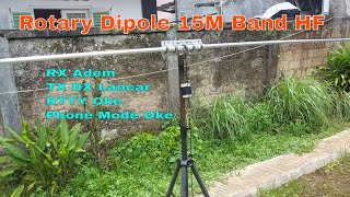 Antena 15 m Band Rotary Dipole [upl. by Eseneg933]