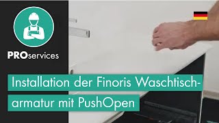 Installation der Finoris Waschtischarmatur mit Push Open [upl. by Emiatej]