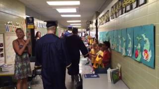 Grand Haven High School seniors visit their old elementary schools [upl. by Nilyam]