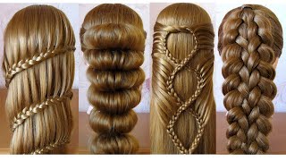 Most Beautiful Hairstyles for girls ♥️ Easy Hairstyles ♥️ Coiffures simples et belles [upl. by Elauqsap736]