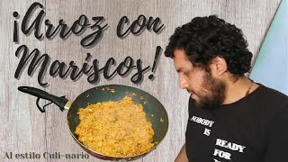 ARROZ CON MARISCOS  Receta Peruana Fácil y rápida de preparar al Estilo CULINARIO  Peruvian food [upl. by Byrne]