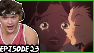 GON VS CANARY  GON PASSES THE GATE TEST  Hunter x Hunter REACTION Episode 23 [upl. by Ablem436]