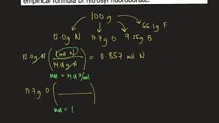 Nitrosyl fluoroborate is 120 nitrogen 137 oxygen 925 boron and 651 fluorine by mass [upl. by Massimiliano]