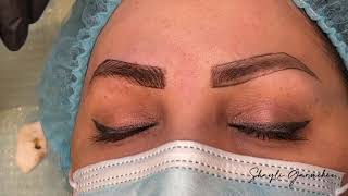 How to do Microblading eyebrows [upl. by Keelia]