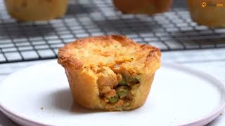 Keto Recipe  Mini Chicken Pot Pies [upl. by Eirrehs]