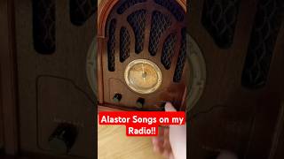 I made an Alastor cassette tape so my vintage radio can play Alastor songs hazbinhotel radio [upl. by Orazal]