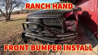 Ranch Hand Legend Front Bumper Installation on my 4th Gen Ram 3500 [upl. by Llet988]