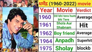 Dharmendra all movie list hit and flop Dharmendra ki movies  Dharmendra blockbuster movie list [upl. by Jennilee]