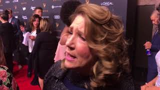 Ann Dowd The Handmaids Tale interview on red carpet at 2017 Emmys Performers Reception [upl. by Dolphin]