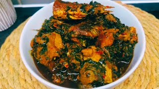 How To Make Nigerian VegetableEdikaikong Soup  Healthy Soup Recipe [upl. by Gross737]