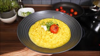 Cremiges Safran Risotto Rezept zum nachkochen [upl. by Nairret626]