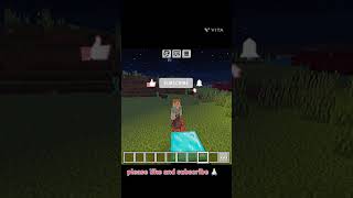 Breaking block 😁  please like and subscribe to close to 50 subscribers 😁 minecraft pocket edition [upl. by Eirhtug]