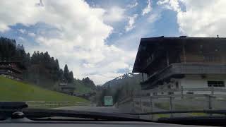 Autofahrt Alpbach Bundesstrasse nach Inneralpbach Alpbachtal Tirol Austria [upl. by Akemehs]