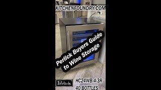 Perlick Wine Refrigerator HA24WB43L HA24WB43R HC24WB43L HC24WB43R HC24WB44L HC24WB44R HP24WS43L [upl. by Esadnac]