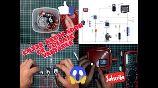 LM338 regulador casero de voltaje de 123 a 35 volts hasta 5 amperes y fuente intercambiable [upl. by Nodnarbal]