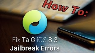 HD HowTo Fix TaiG Error Network Anomaly Version Verification Failed amp Apple Driver Hasnt Been Found [upl. by Paik]