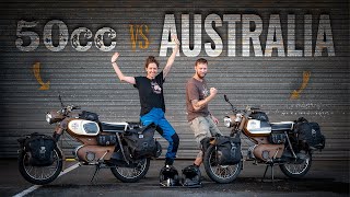 Motorcycling Australias most iconic Outback Tracks on 50cc vintage bikes  S01E01 [upl. by Ahseiat763]