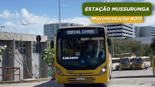 Estação Mussurunga  Movimentação de ônibus no início da manhã 011  Onibus com JR [upl. by Yasdnyl]