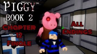 Piggy Book 2 “Chapter 12” Full Walkthrough All Endings [upl. by Annohs983]