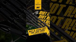 Buy 2 Riot Rods and get the 3rd Rod Free at participating Wychwood retailers shorts carpfishing [upl. by Eioj]