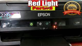 Epson Red light blinking error L220L210L380L110L130 Part 3 [upl. by Zaob]