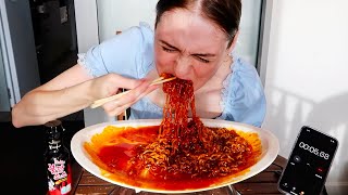 Korean 30x Spicy Fire Noodle Challenge [upl. by Steiner282]