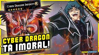 REI DOS JOGOS NOVO DECK CYBER DRAGON NEGA TUDO  YuGiOh Duel Links 2446 [upl. by Lienahs502]