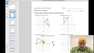 G67 Mini 66A Reflect an image across y  1 Worksheet Tutorial [upl. by Penland]