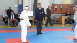 AKA  Shumarov 2 AO  2  WKF Karate championship of Ukraine Cnernivtsi 2015 [upl. by Einnaf]