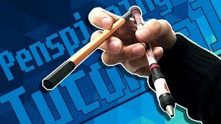 Penspinning Tutorial für Anfänger  THUMBAROUND Linkshänder  RechtshänderDeutsch [upl. by Matland]