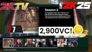 NBA 2K25  2KTV Episode 7 Answers  Interactive Questions For 2900VC [upl. by Eimia]