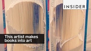 This artist transforms books into art [upl. by Aguste890]