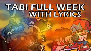 VS TABI with Lyrics  Ex BF  WEEK CURSE  FRIDAY NIGHT FUNKIN with Lyrics [upl. by Haneeja]