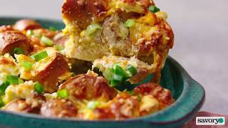 Everything Bagel Breakfast Bake  Savory [upl. by Annamaria]