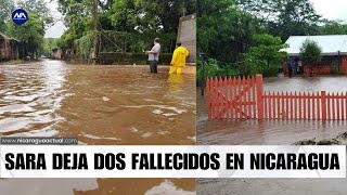 Tormenta Tropical Sara deja dos víctimas y 1800 casas inundadas en Nicaragua [upl. by Enirok]