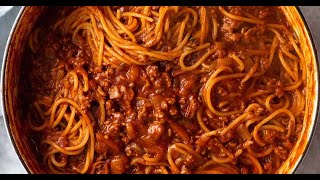 One Pot Pasta Bolognese [upl. by Salba]