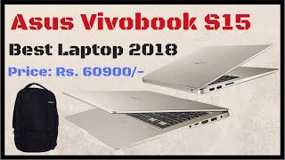 Asus VivoBook S15 S510UNBQ070T with Asus Backpack Unboxing amp Review  Hindi   TechToTech [upl. by Ajoop]