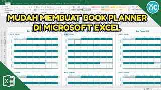 Book Planner 2020  Tutorial Microsoft Excel [upl. by Elokyn]