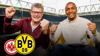 Abdou Diallo joins BVB Matchday Magazine  Eintracht Frankfurt  Borussia Dortmund [upl. by Nylissej]