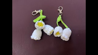 Tuto porte clé muguet au crochet [upl. by Suzanna601]