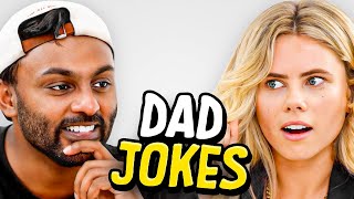 Dad Jokes  Dont laugh Challenge  Sath vs Peyton  Raise Your Spirits [upl. by Ennazzus620]