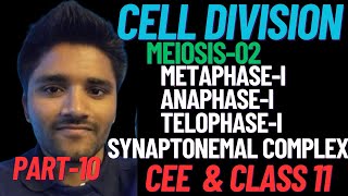 CELL DIVISION10  Meiosis02  Synaptonemal complex  CEE  CLASS 11 NEB  SUNIL ADHIKARI [upl. by Yelnoc]