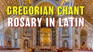 Gregorian Chant Rosary in Latin 20 Mysteries with JourneyDeeper and JohnShaw [upl. by Iroc]