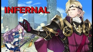 Fire Emblem Heroes  Florina amp her Flier Emblem squad take on Xanders Infernal map [upl. by Eillo883]