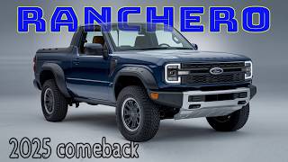 2025 Ford Ranchero Returns as a Subcompact Pickup Truck Priced Under 20k [upl. by Alohcin756]