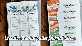 Creative Weekly Bullet Journal Ideas to Boost Your Productivity  Bullet Journal Inspiration [upl. by Zinah]