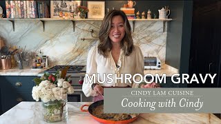 COOKING WITH CINDY  Mushroom Gravy no drippings needed [upl. by Elimaj781]