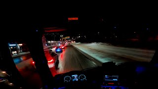 POV NorthernNorway Winter Truck Driving Mercedes Actros [upl. by Nolra21]